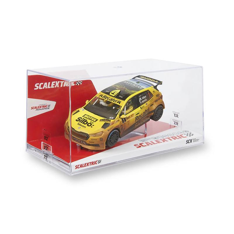 Scalextric Classic Coche Skoda Fabia WRC2- Cohete Suarez Mud Effect - Imagen 1