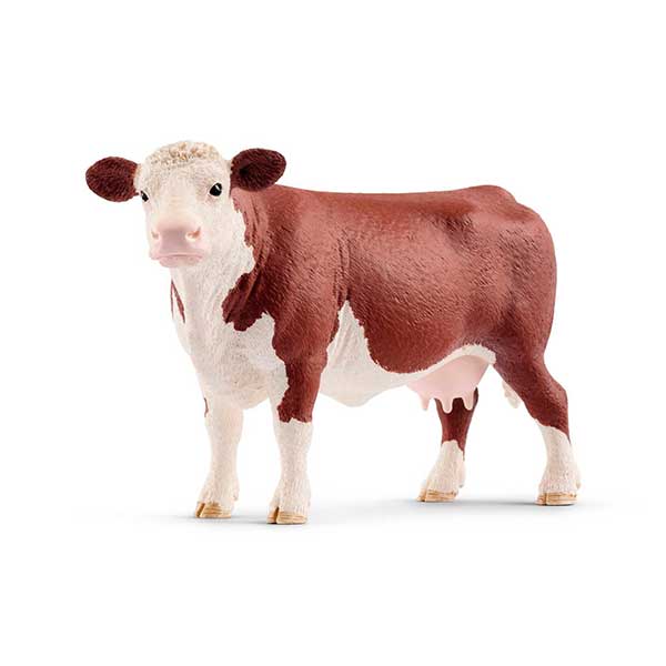 Schleich 13867 Figura Vaca Hereford - Imagen 1