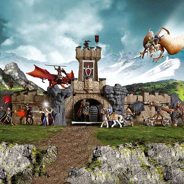 Schleich 42102 Figura Gran Castillo Feudal Caballeros - Imatge 3
