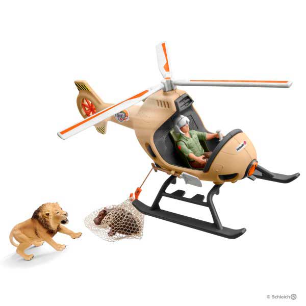 Schleich 42476 Figura Helicóptero De Rescate Animales - Imagen 1