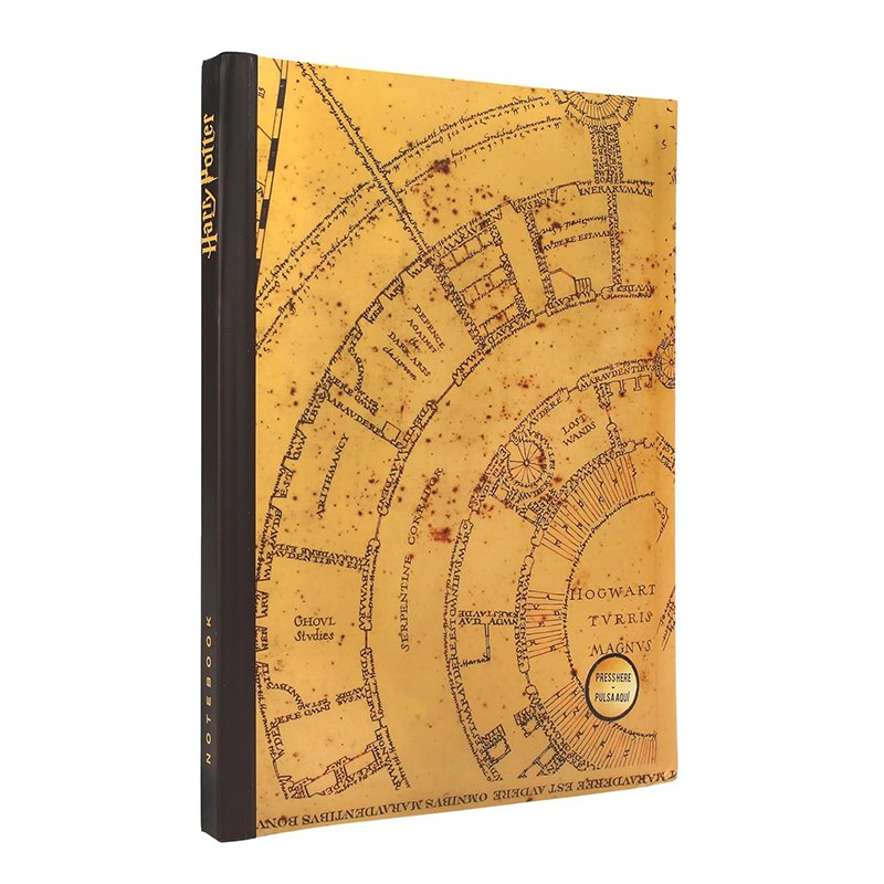 Harry Potter Cuaderno Luminoso Mapa Merodeador