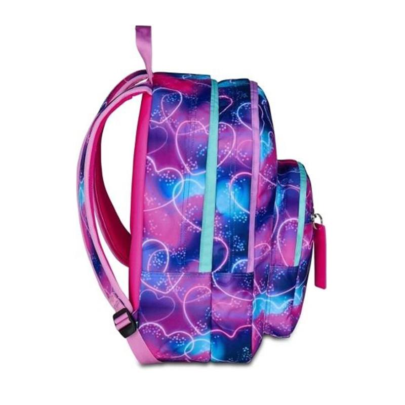 Mochila Seven Multiheart com Pompom Lilás 42cm - Imagem 1