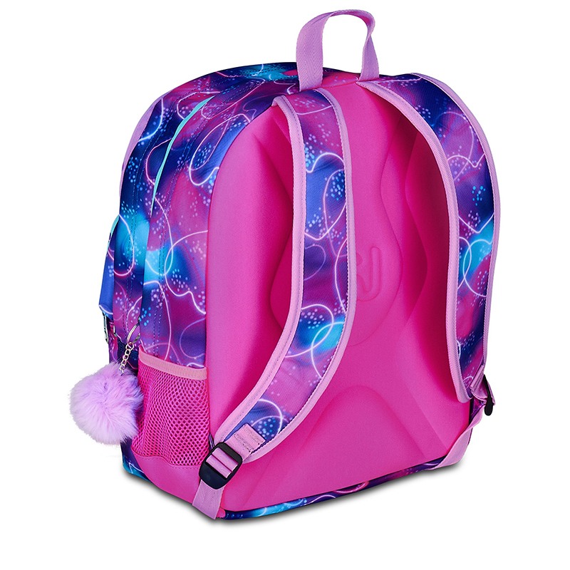 Mochila Seven Multiheart com Pompom Lilás 42cm - Imagem 4