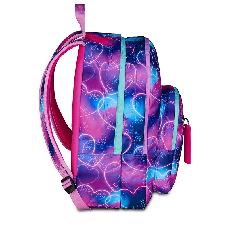 Mochila Seven Multiheart com Pompom Lilás 42cm - Imagem 5