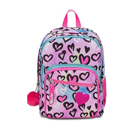 Mochila Escolar Seven Corazones 40cm - Imagen 1