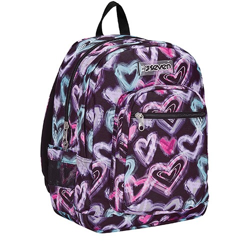 Mochila Seven Freethink Corazones USB 44cm - Imatge 