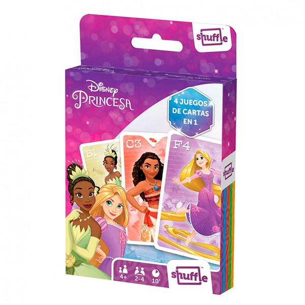 Disney Juego de Cartas Shuffle Princesas - Imagen 1