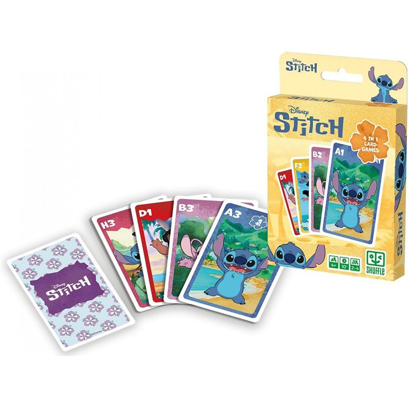 Stitch Juego de Cartas 4en1 Shuffle - Imagen 1