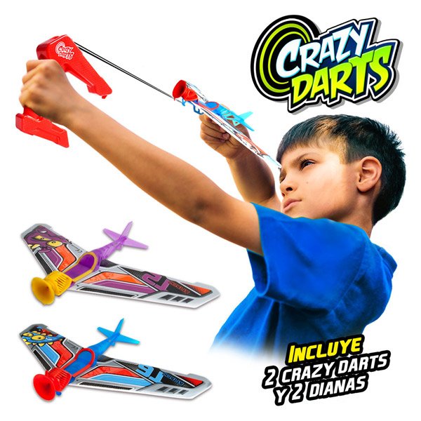 Aviones con Lanzador Crazy Darts - Imagen 1
