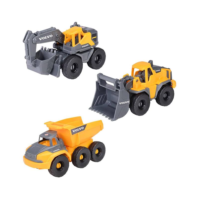 Set 3 Vehiculos Construcción Volvo