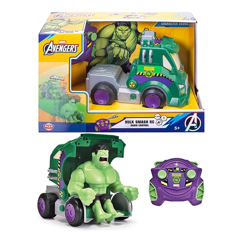 Cotxe RC Hulk Smash amb sons 1:24