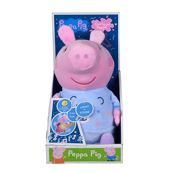 Peppa Pig Peluche Dulces Sueños Luces y Sonidos 25cm - Imagen 2