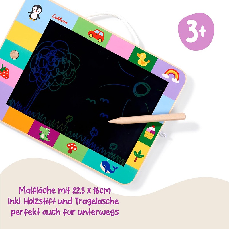 Pizarra de madera LCD Mágica Autoborrado Eichhorn - Imagen 1