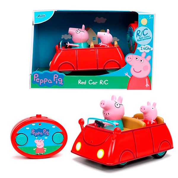 Peppa Pig Red Carro RC com figuras - Imagem 1