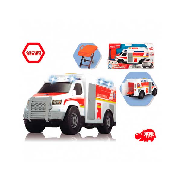 Dickie Ambulancia Luces y Sonidos 30cm - Imagen 1