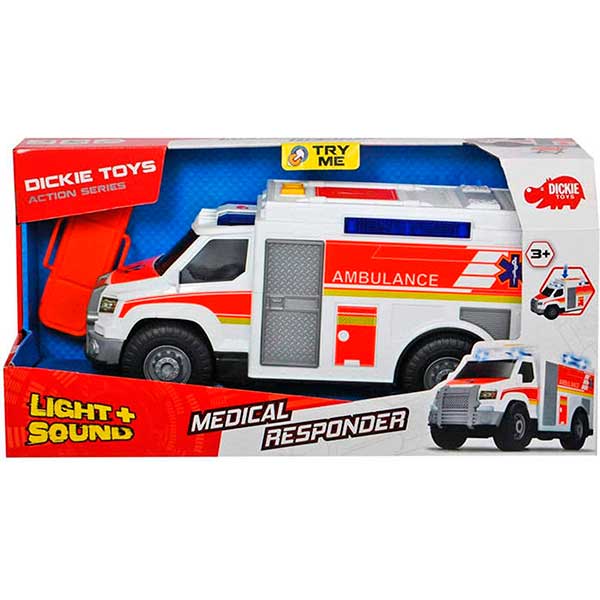 Dickie ambulância luzes e sons 30cm - Imagem 2