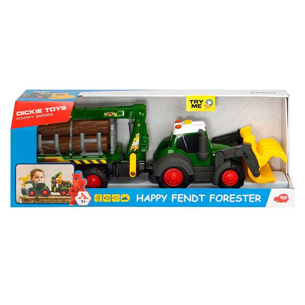 Dickie Tractor Infantil Fendt Forestal Luz y Sonidos 65cm - Imagen 2