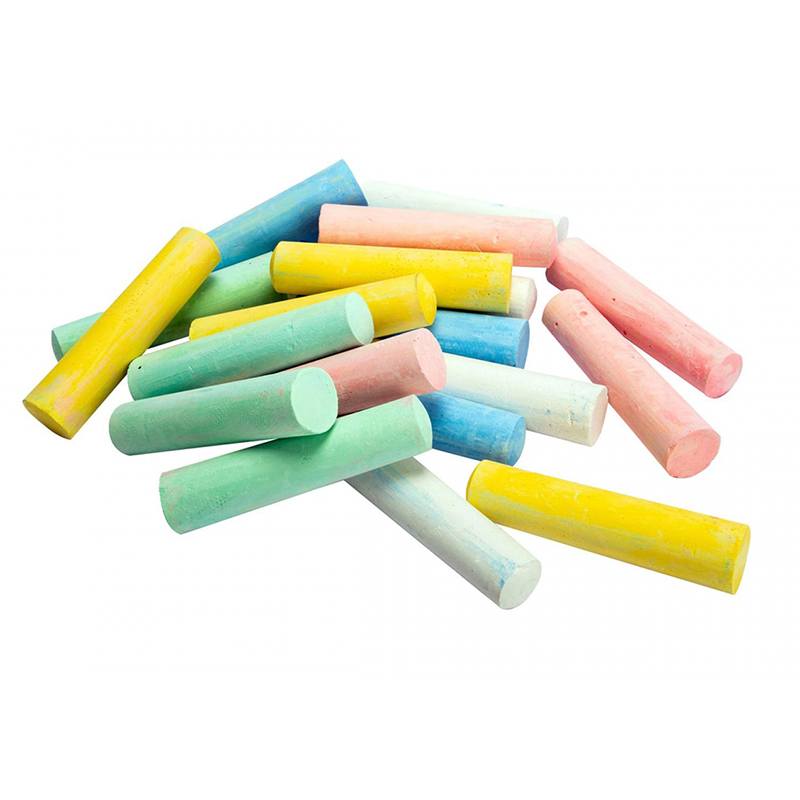 Caja 20 Tizas de colores para el suelo - Imagen 1