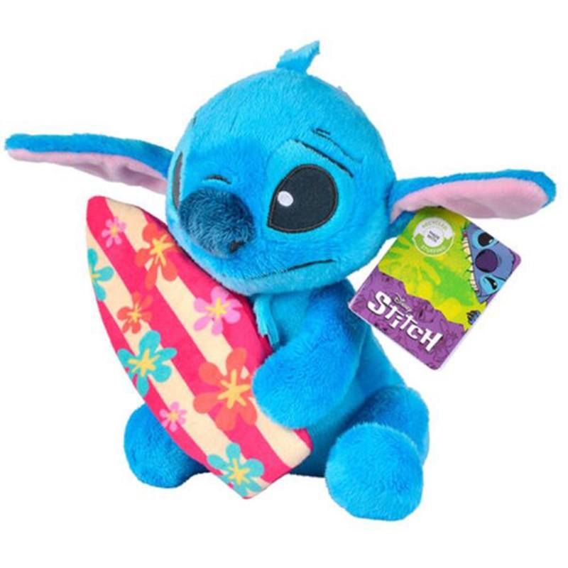 Disney Stitch Peluche con tabla surf 25cm