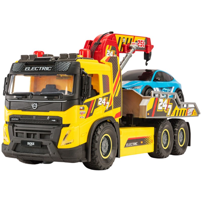Dickie Camión Grúa Volvo con coche 54cm - Imagen 3