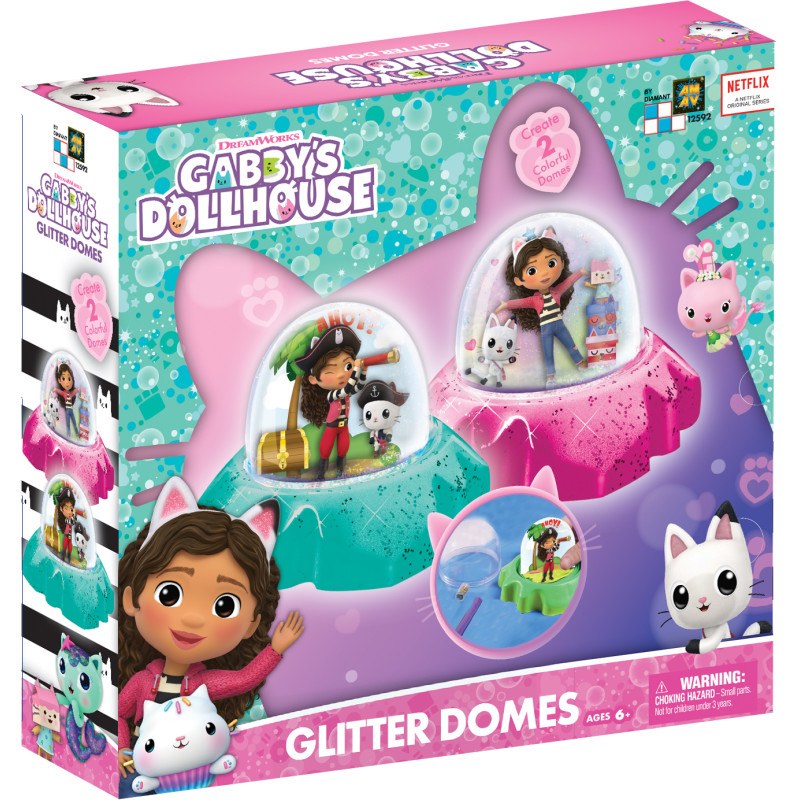 La Casa de Gabby Conjunt 2 Glitter Domes