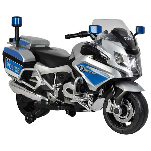 Moto Elèctrica BMW 1200 Policia Gris 6V - Imatge 1