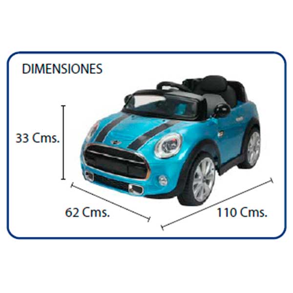 Coche Eléctrico Infantil Mini Cooper S Rojo 6V - Imatge 3