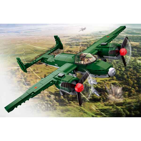 Sluban Modelo da Segunda Guerra Mundial Avião Militar - Imagem 1