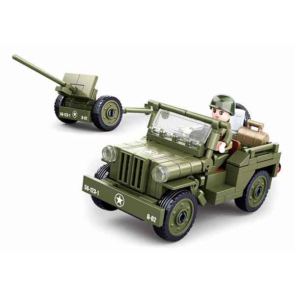 Sluban Modelo do exército Jeep Icônico - Imagem 1