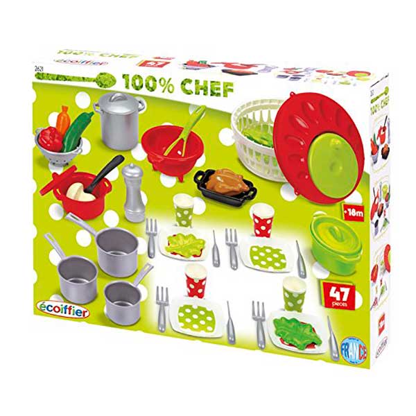 Set 47 Accesorios Cocina 100% Chef Ecoiffier - Imagen 1