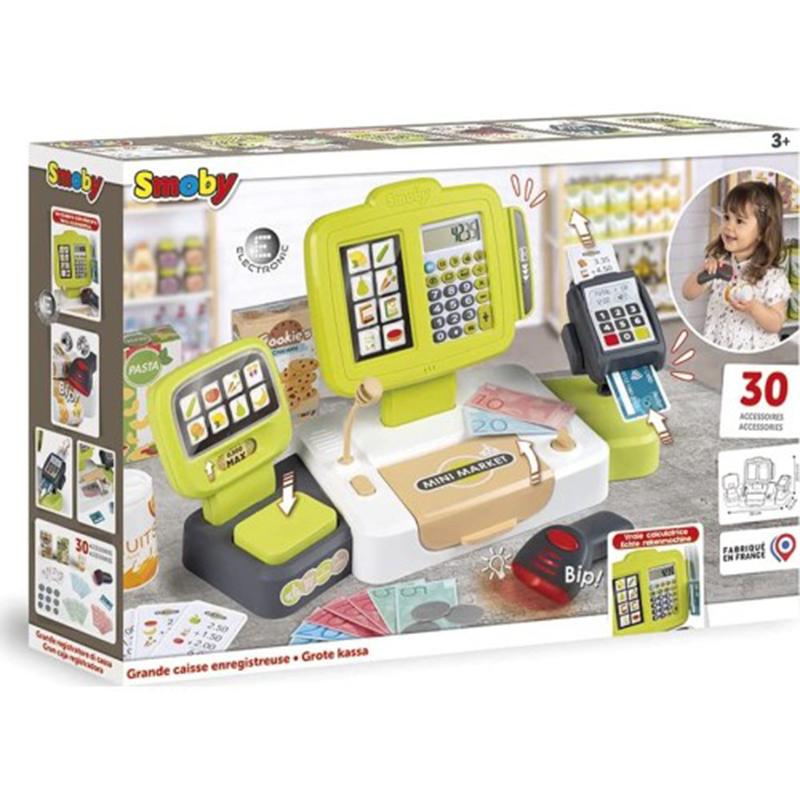 Smoby Caja Registradora electrónica - Supermercado comestibles
