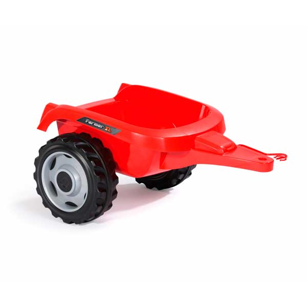 Tractor a pedales Farmer XL Rojo con Remolque de Smoby (710108) - Imagen 4
