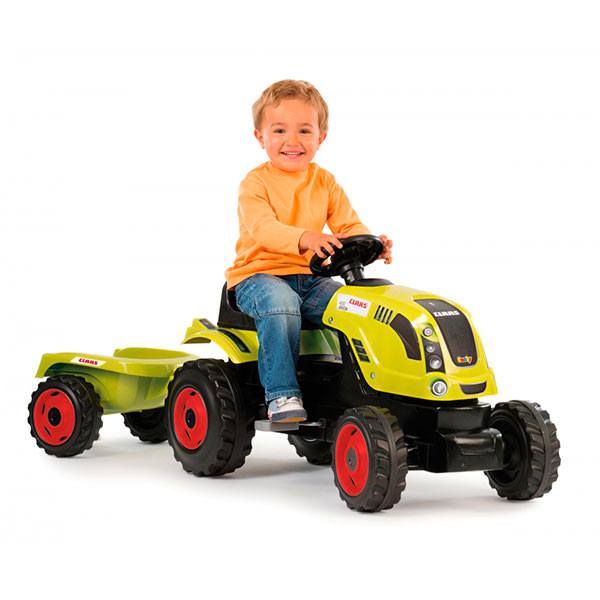 Tractor a pedales Claas Farmer XL con Remolque de Smoby (710114) - Imatge 3