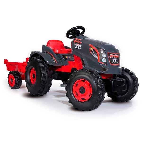 Tractor a pedales Stronger XXL i Remolc Smoby - Imatge 1