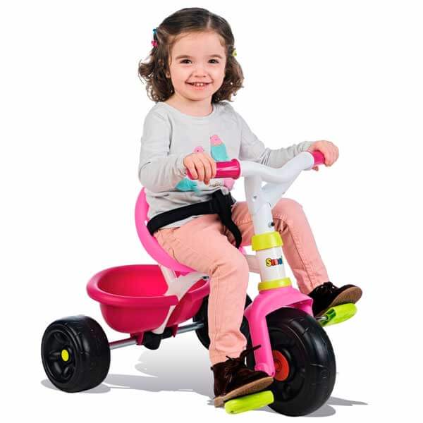 Triciclo de bebê Be Fun Rosa do Smoby (740322) - Imagem 2