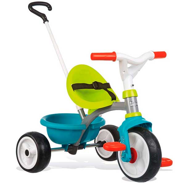 Triciclo de bebê Be Move Azul a Roda Silenciosa do Smoby (740326) - Imagem 1