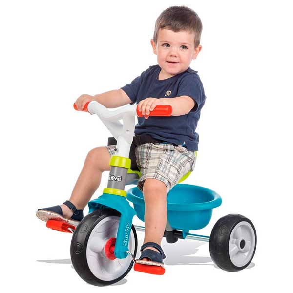 Triciclo de bebê Be Move Azul a Roda Silenciosa do Smoby (740326) - Imagem 1