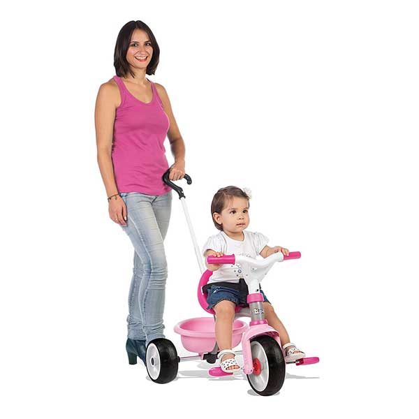 Triciclo Bebé Be Move Rosa Rueda Silenciosa de Smoby (740327) - Imagen 2