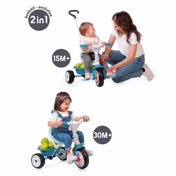 Triciclo Infantil Be Move Azul do Smoby (740331) - Imagem 2