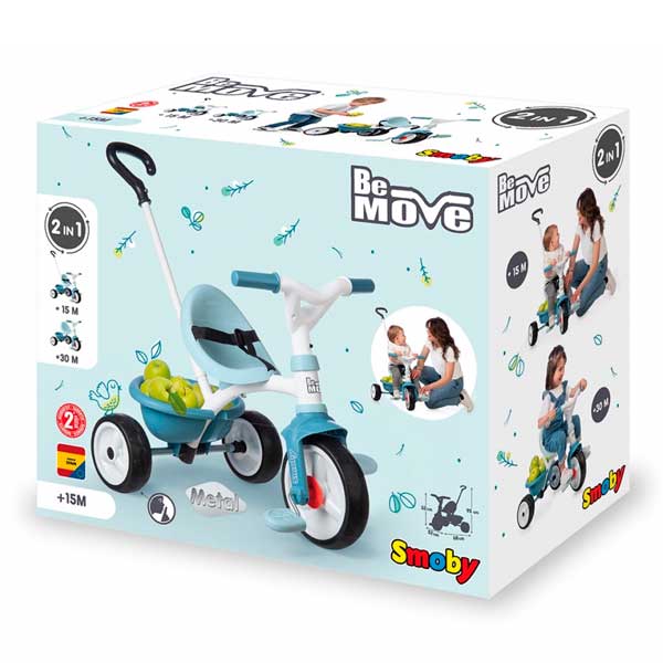 Triciclo Infantil Be Move Azul do Smoby (740331) - Imagem 4