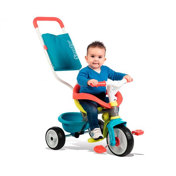 Triciclo de bebê Be Move Confort Azul a Roda Silenciosa do Smoby (740401) - Imagem 2