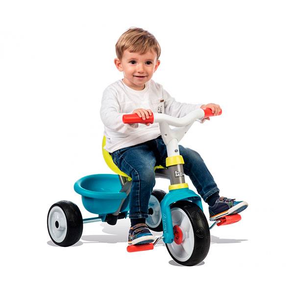 Triciclo de bebê Be Move Confort Azul a Roda Silenciosa do Smoby (740401) - Imagem 3