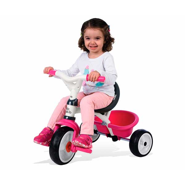 Triciclo Bebé Baby Balade 2 Rosa de Smoby (741101) - Imagen 3