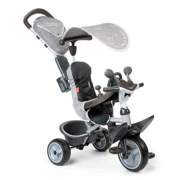 Triciclo de bebê Baby Driver Confort Cinza do Smoby (741202) - Imagem 1
