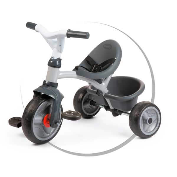 Triciclo de bebê Baby Driver Confort Cinza do Smoby (741202) - Imagem 3