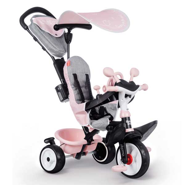 Triciclo Infantil Baby Driver Confort Rosa de Smoby (741501) - Imagen 1