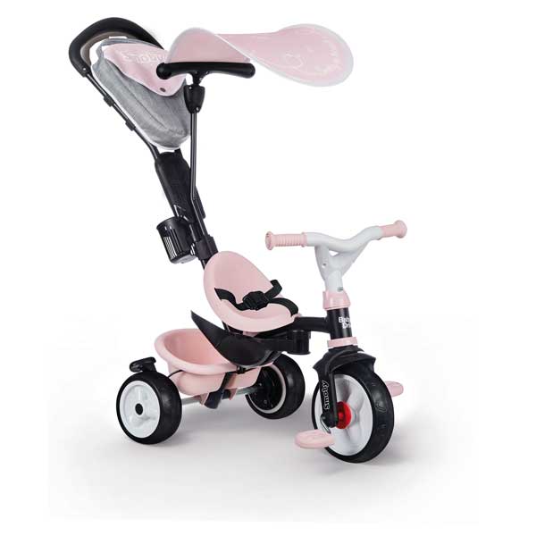 Triciclo Infantil Baby Driver Confort Rosa de Smoby (741501) - Imagen 1