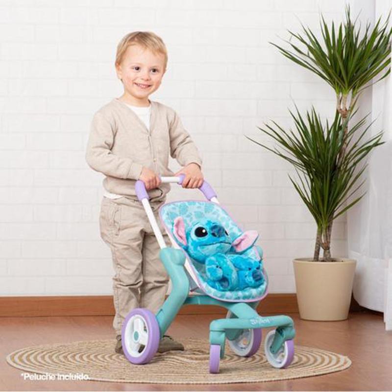 Disney Stitch Sillita de paseo muñecas con peluche - Imagen 1