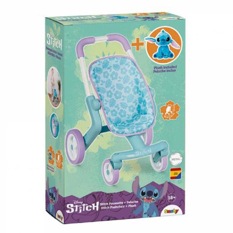Disney Stitch Sillita de paseo muñecas con peluche - Imagen 2