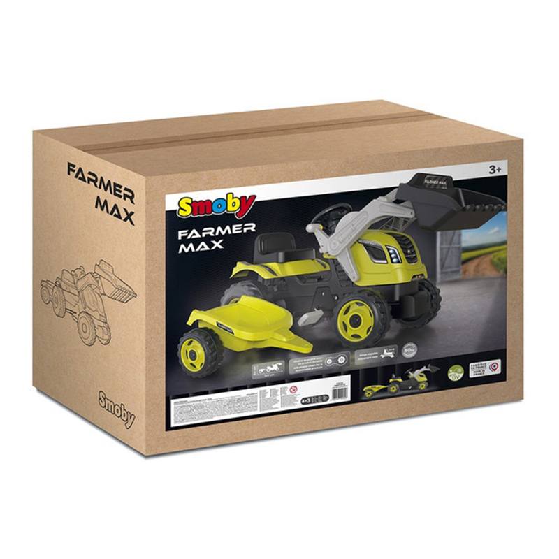 Tractor Farmer Max + Remolque de Smoby (7600710132) - Imatge 1